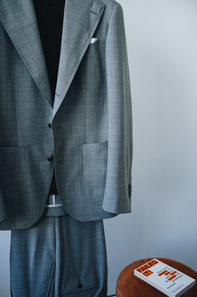 Super 120's Wool Light Grey Four Season Sport Jacket