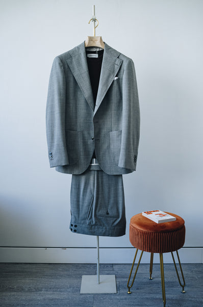 Super 120's Wool Light Grey Four Season Sport Jacket