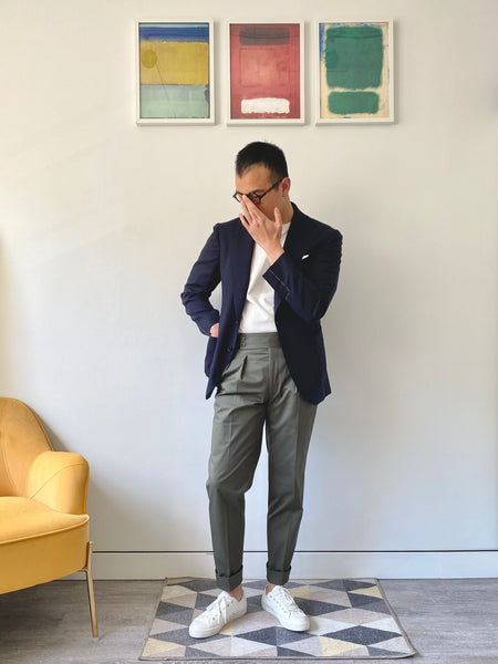 Navy Light Weight Wool Performance Sport Jacket