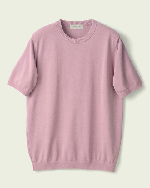 Mooncastle Ice Cotton Crew Neck Knitted T Shirts