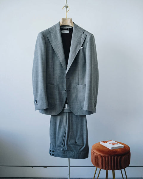 Super 120's Wool Light Grey Four Season Sport Jacket