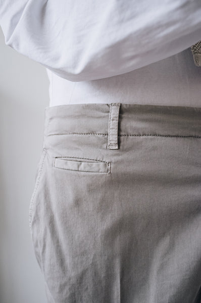 Stone Grey Garment Dyed Cargo Pants